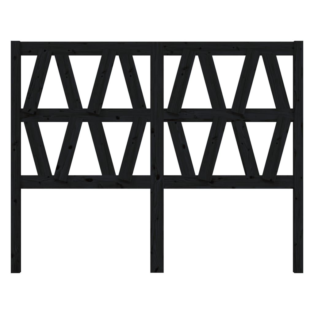 Kopfteil Grau 81x4x100 cm Massivholz Kiefer