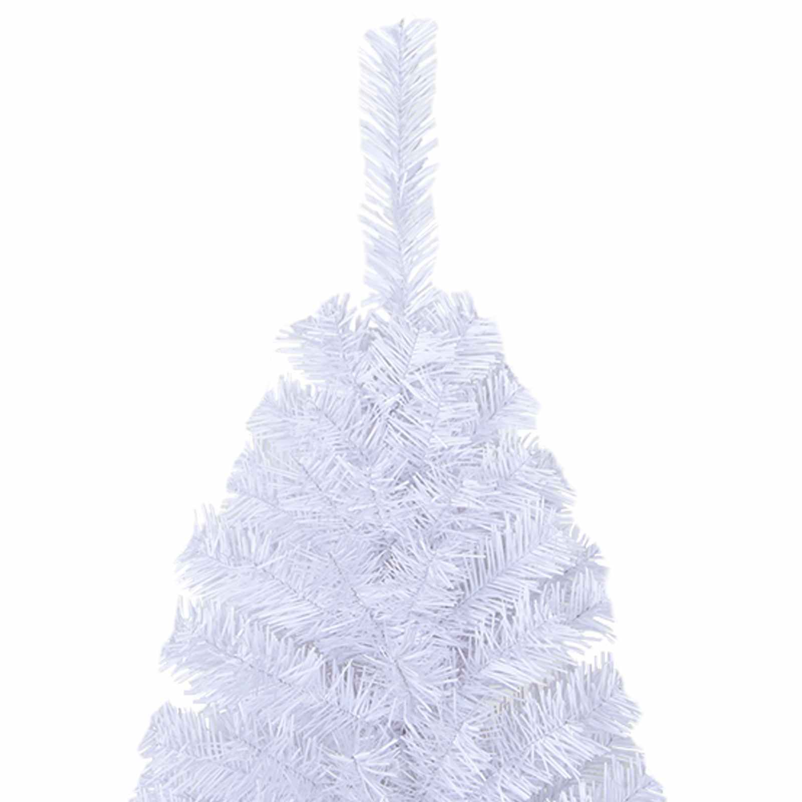 Künstlicher Weihnachtsbaum Weiß 120 cm PVC und Stahl