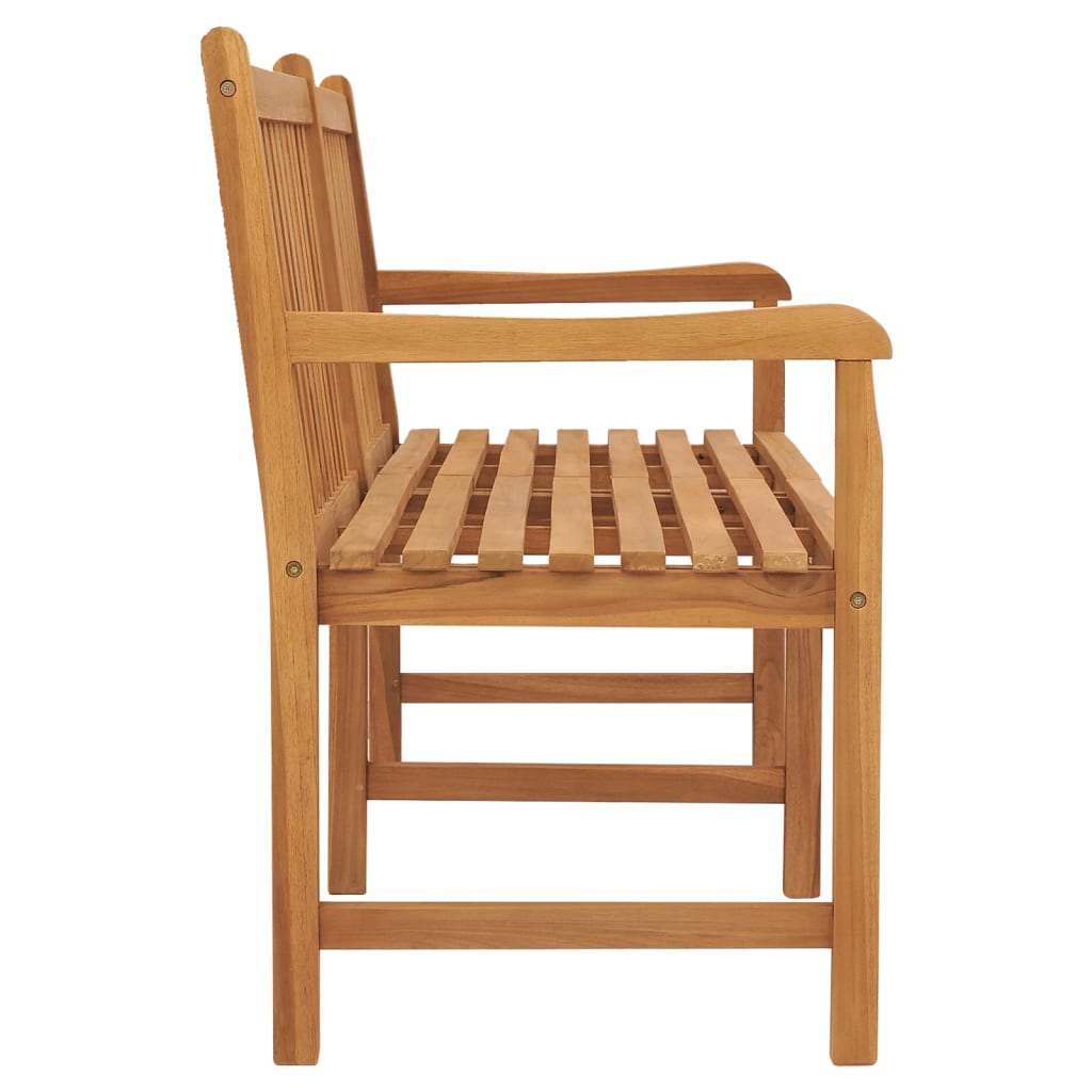 Gartenbank 114 cm Massivholz Teak