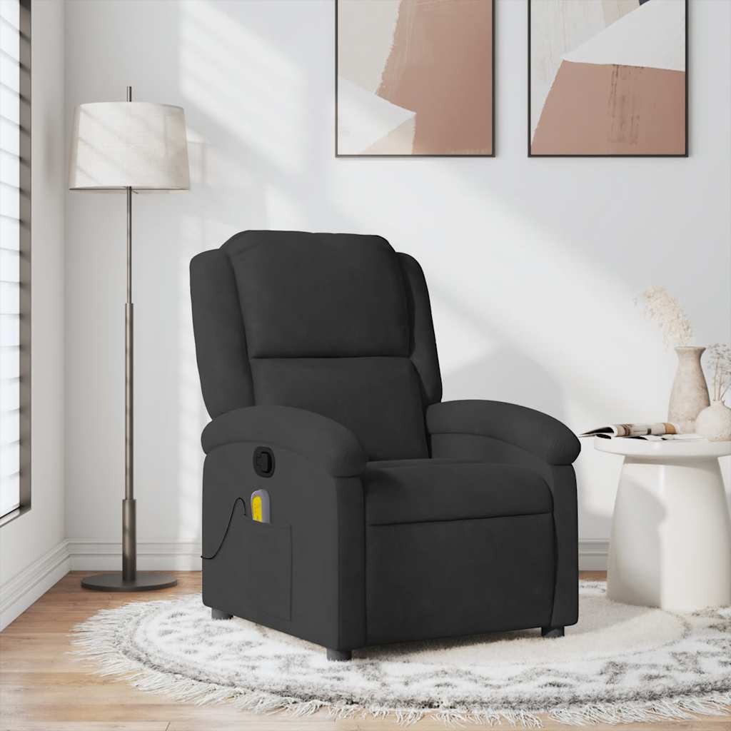 Relaxsessel Elektrisch Hellgrau Samt