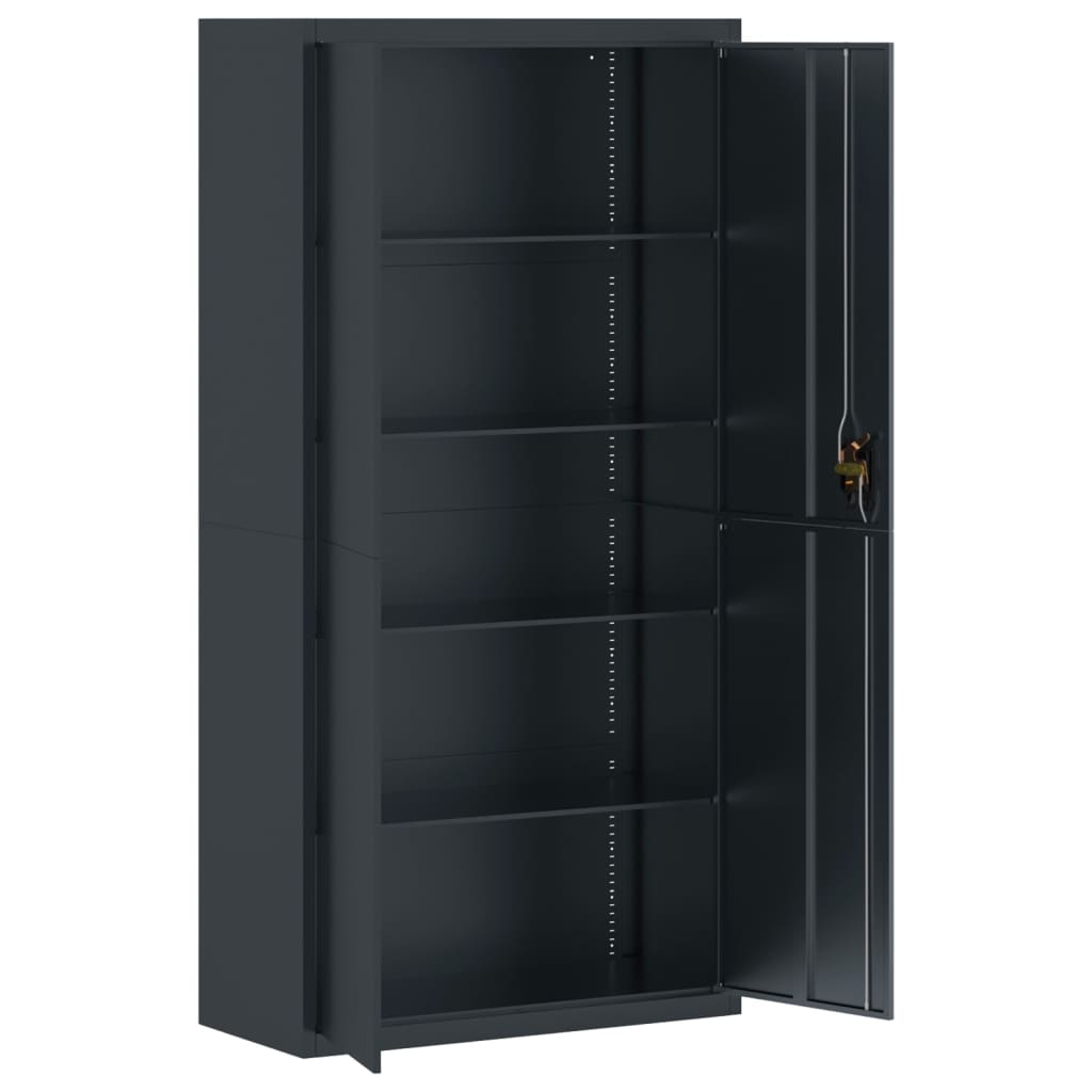 Aktenschrank Weiß 90x40x110 cm Stahl