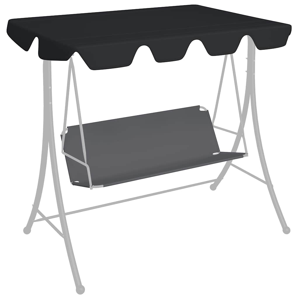 Ersatzdach für Hollywoodschaukel Beige 188/168x145/110 cm