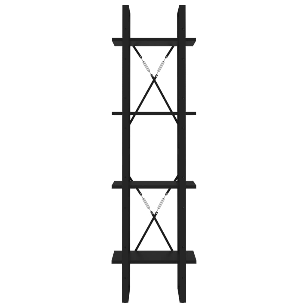 Bücherregal 2 Fächer Weiß 40x30x70 cm Holzwerkstoff