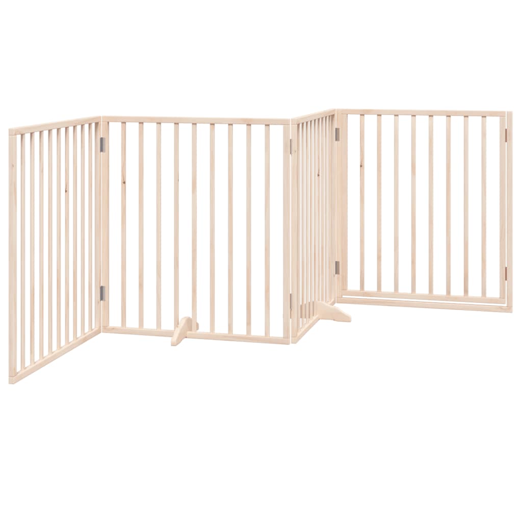 Hundegitter Faltbar 3 Paneele 150 cm Pappelholz