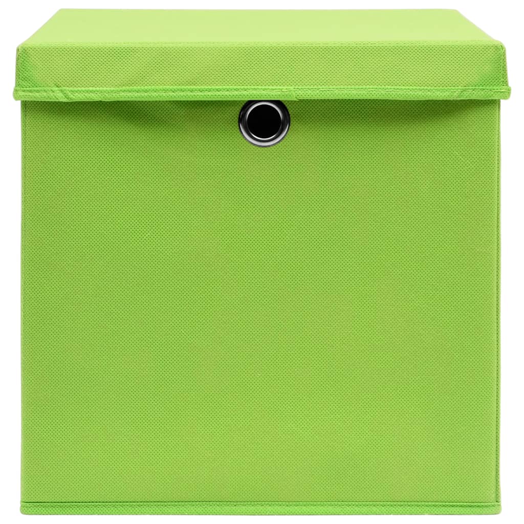 Aufbewahrungsboxen 4 Stk. Blau 32x32x32 cm Stoff