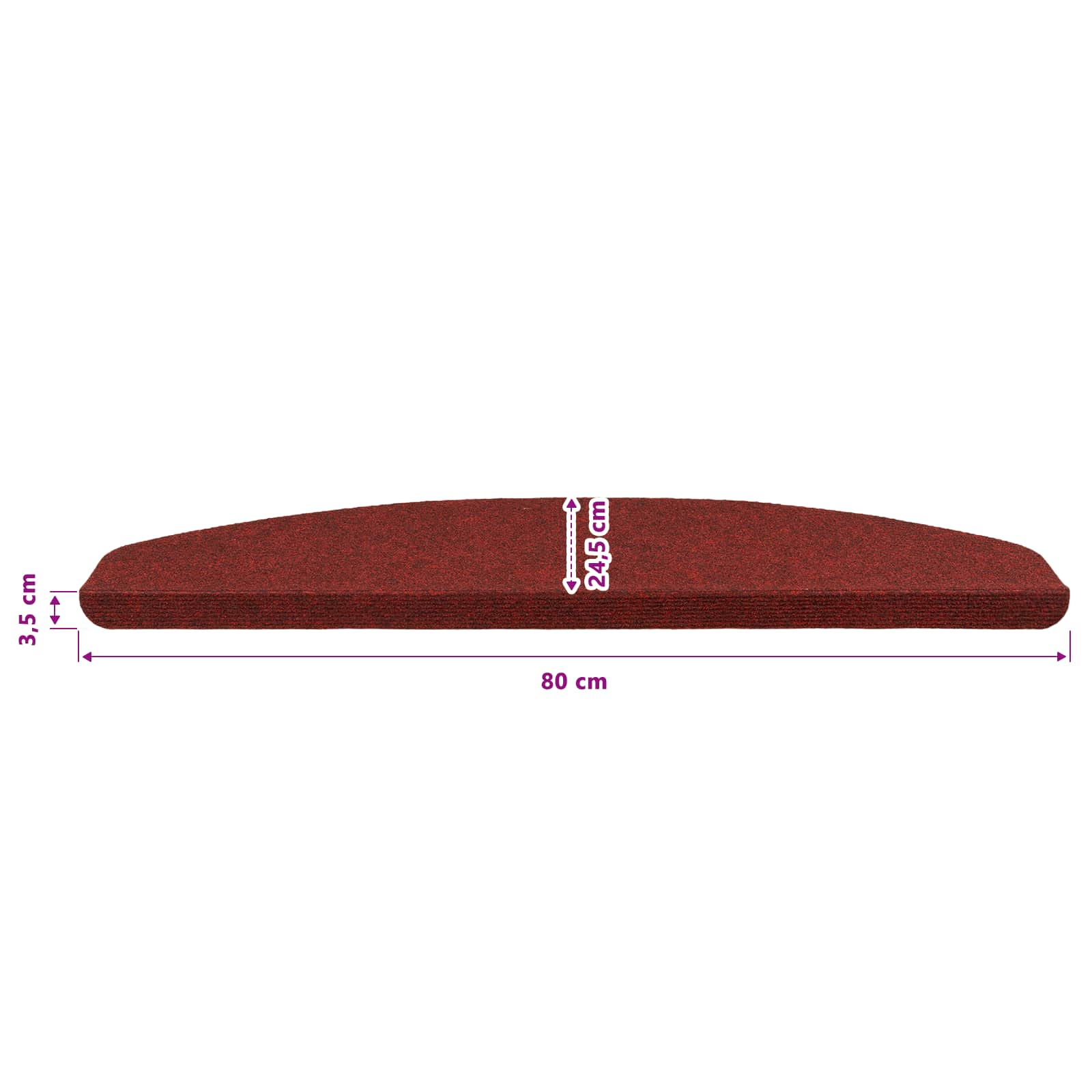 Stufenmatten Selbstklebend 15 Stk. 56x17x3 cm Beige