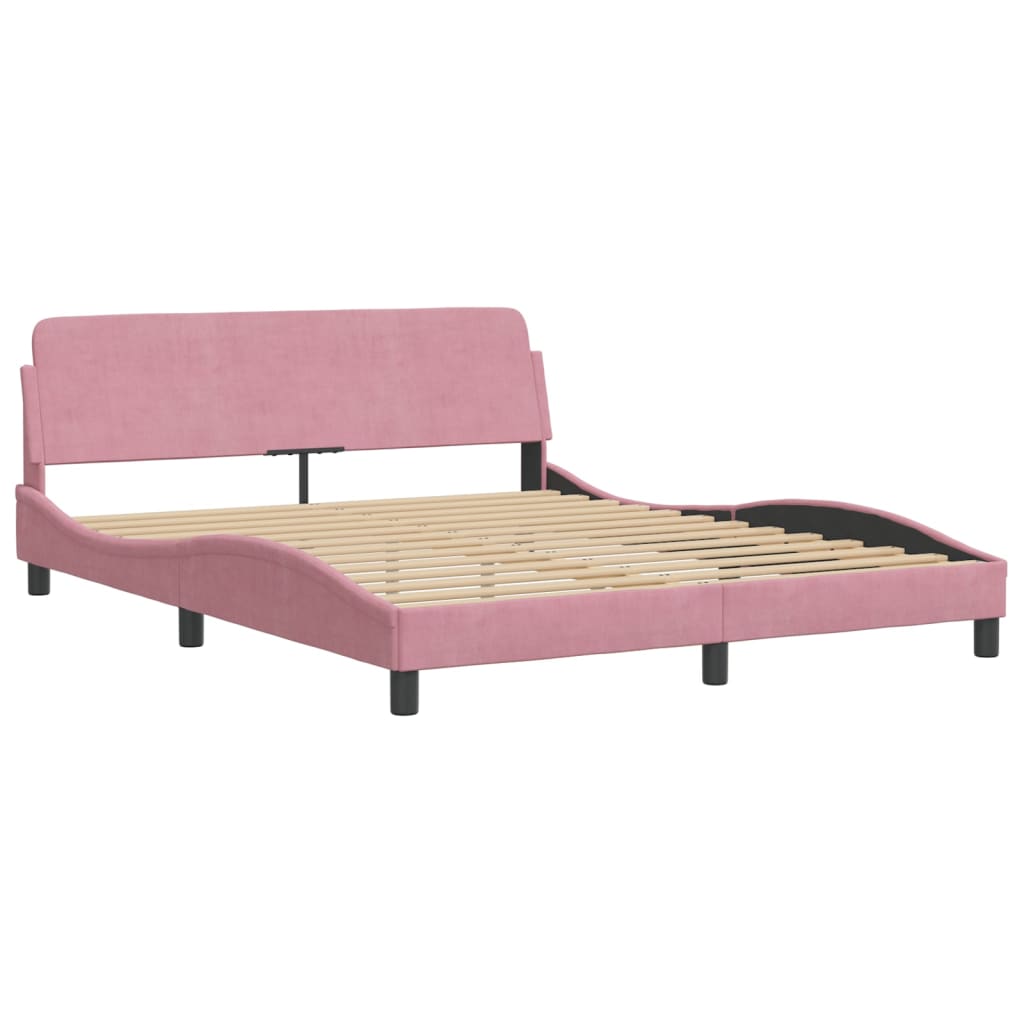 Bett mit Matratze Hellgrau 80x200 cm Samt