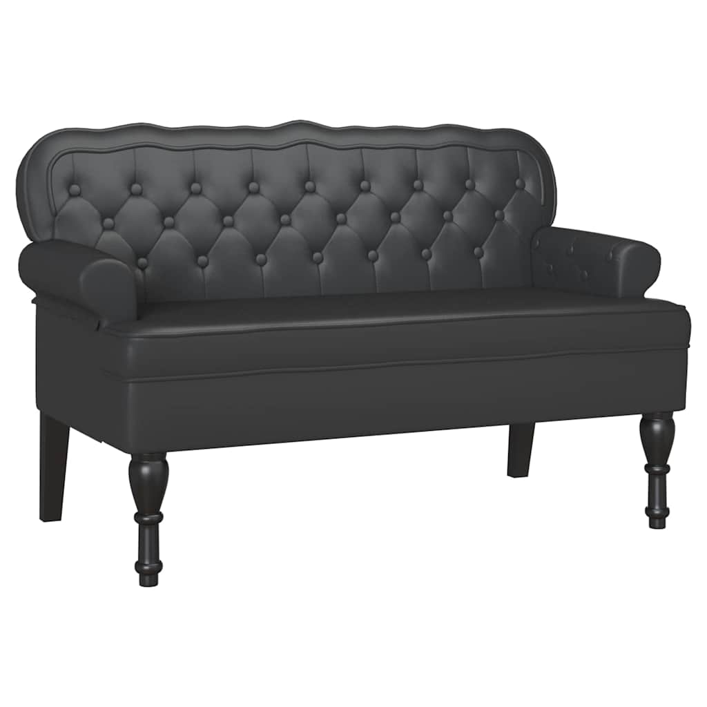 Chesterfield Bank Braun 119,5 x 64,5 x 75 cm Kunstleder