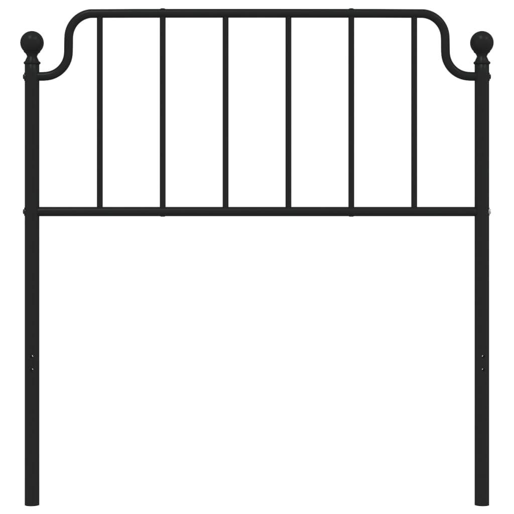 Ersatz-Kopfteil Metall Schwarz 135 cm