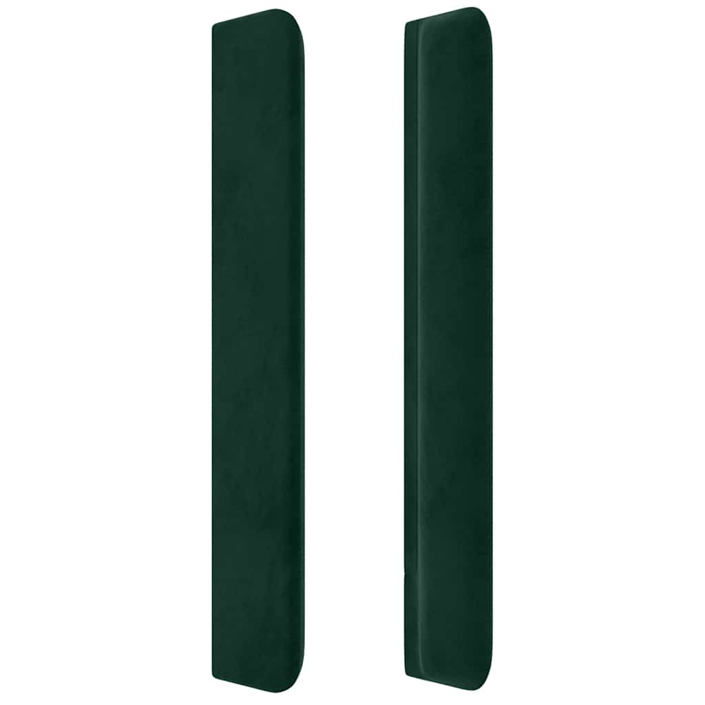Kopfteil mit Ohren Dunkelblau 93x16x78/88 cm Samt