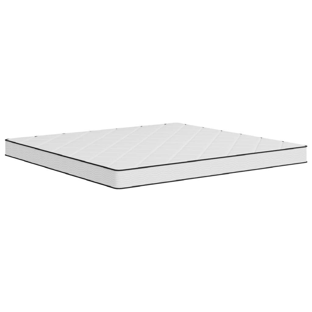 Schaumstoffmatratze für Kind Mittelweich 80 x 160 cm 16 cm Weiß