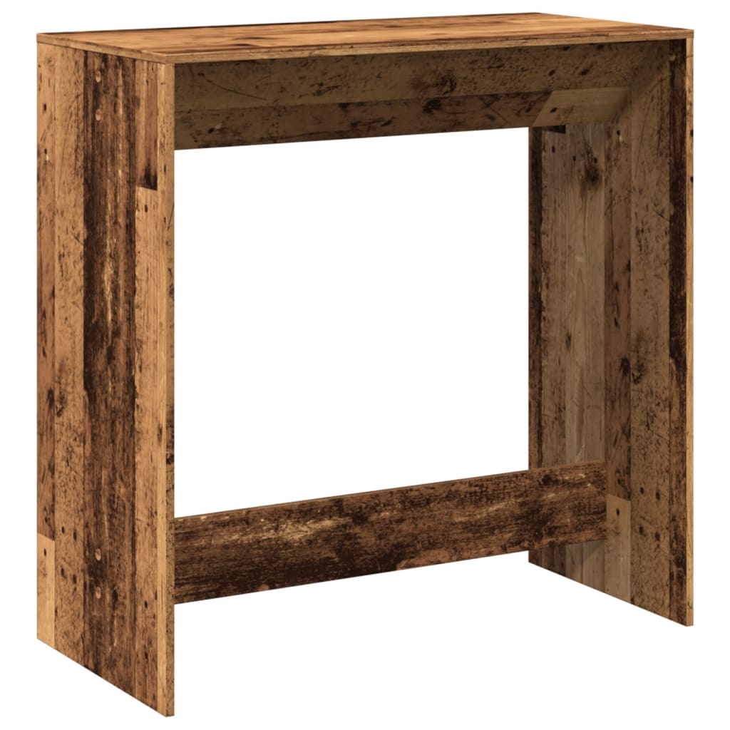 Bartisch Schwarz Eichen-Optik 102 x 50 x 103,5 cm Holzwerkstoff