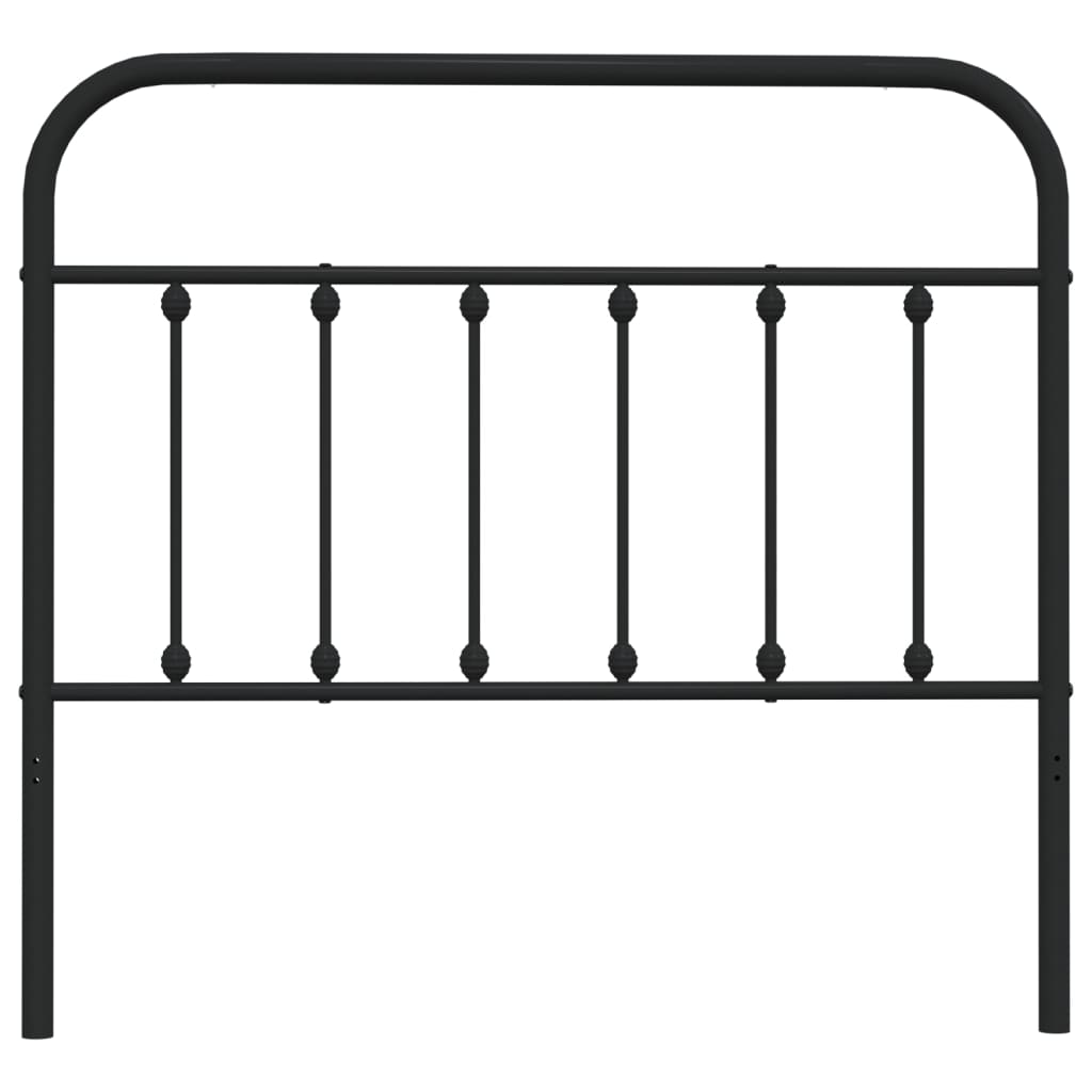 Ersatz-Kopfteil Metall Schwarz 75 cm