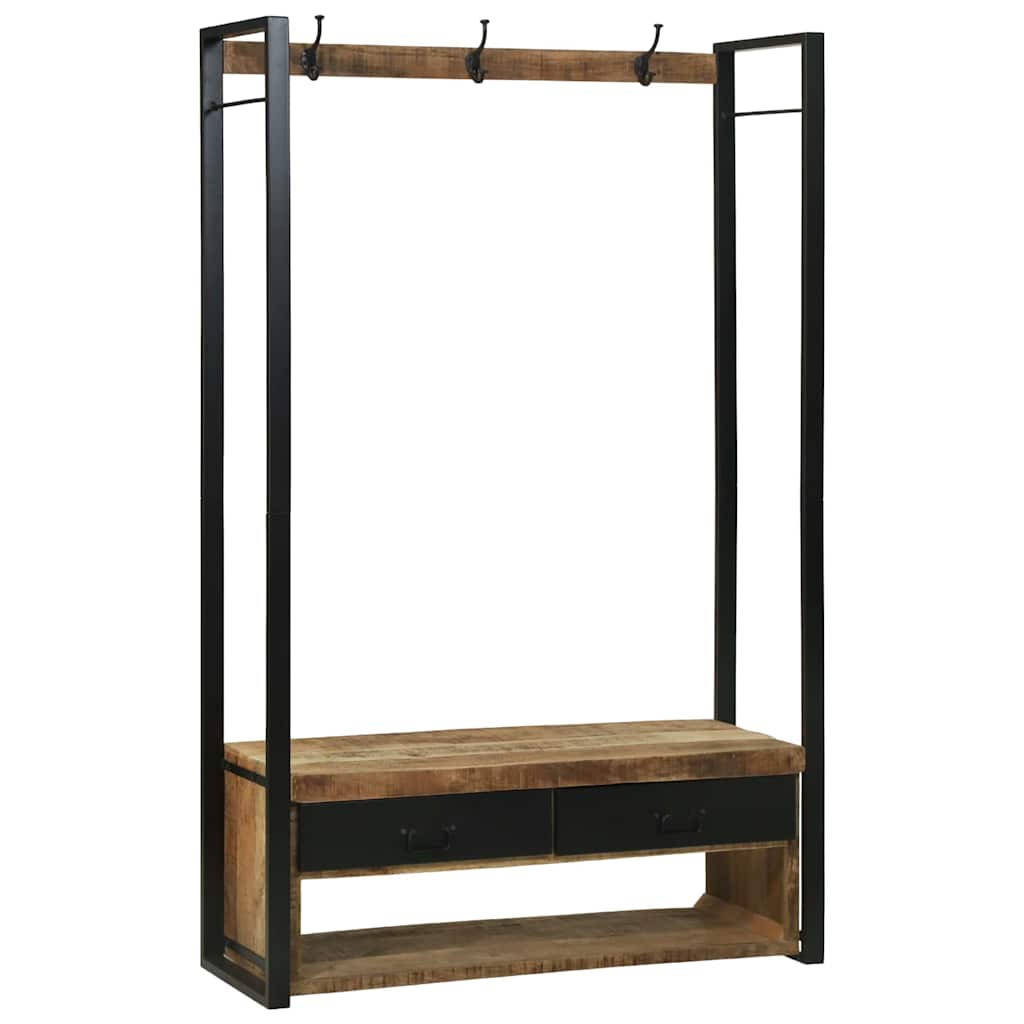 Kleiderständer Braun 110 x 40 x 179 cm Massivholz Mango