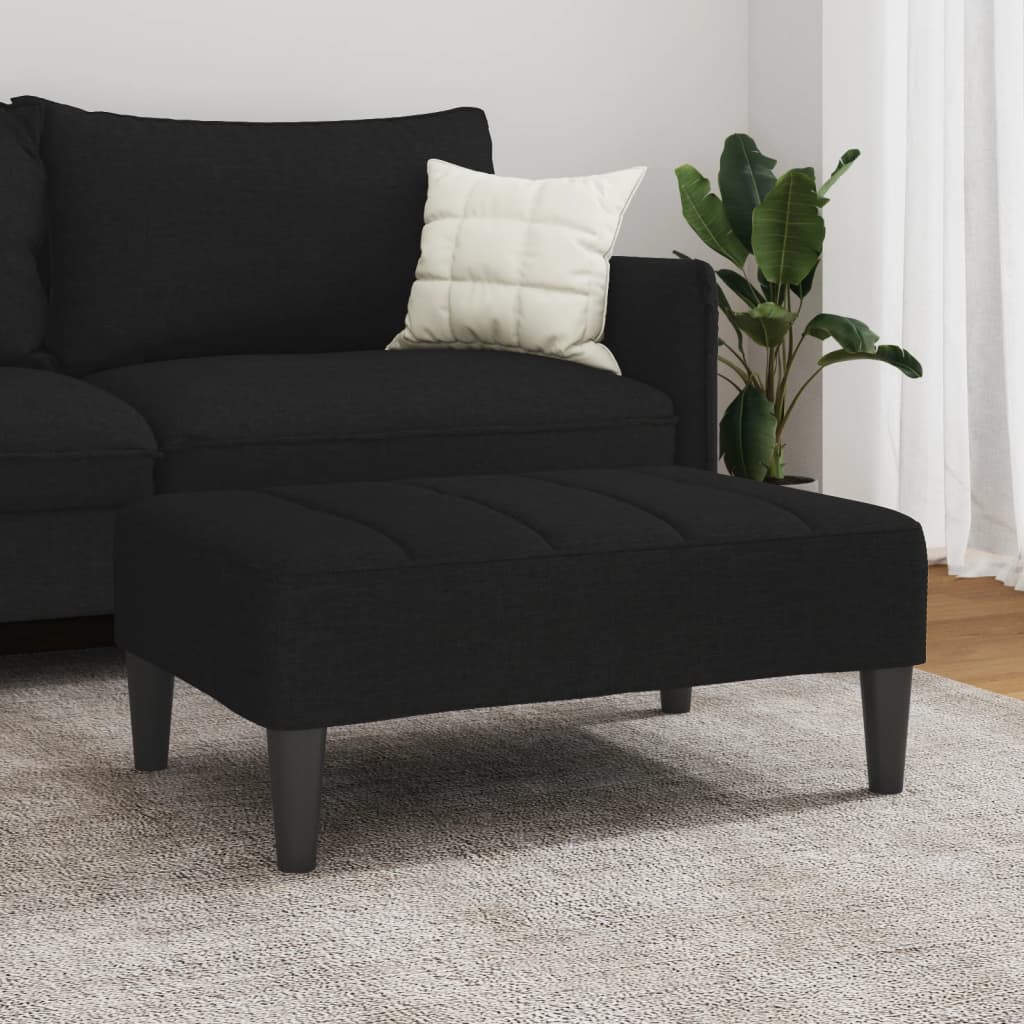 Fußhocker Hellgrau 77x55x31 cm Stoff