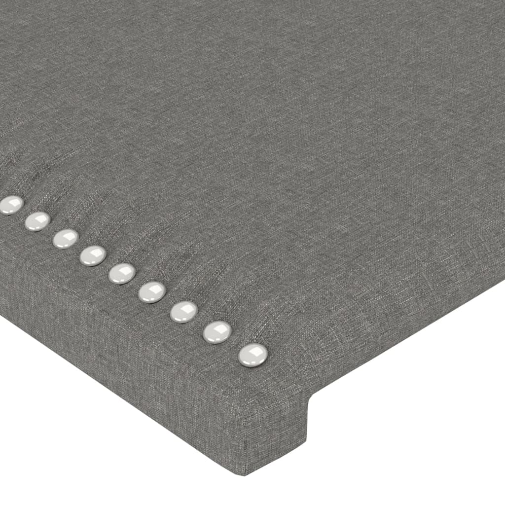 Kopfteil mit Ohren Dunkelgrau 83x23x78/88 cm Stoff