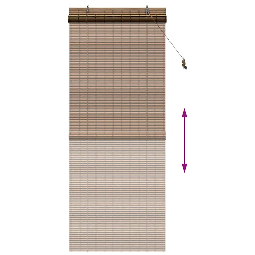 Rollo Braun 60 x 160 cm Bambus