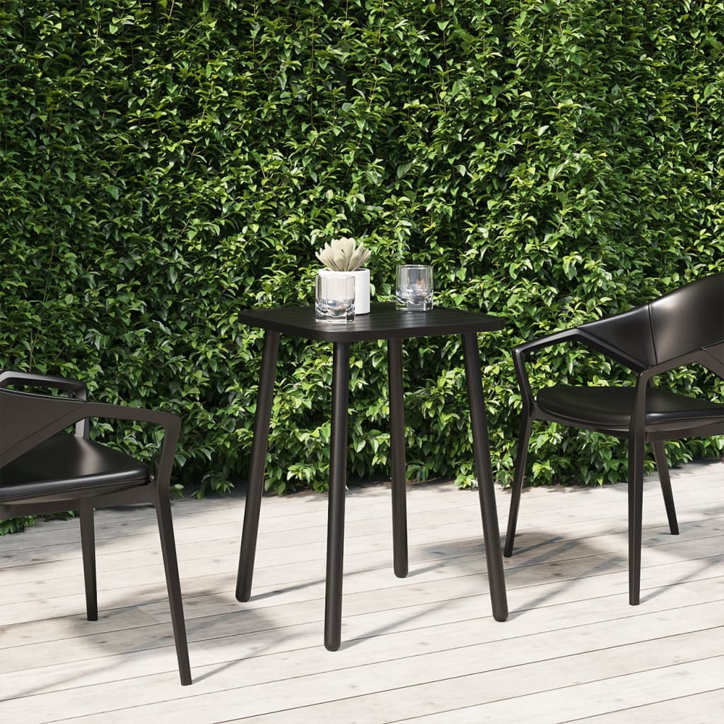 Gartentisch Anthrazit 100x100x71 cm Stahl