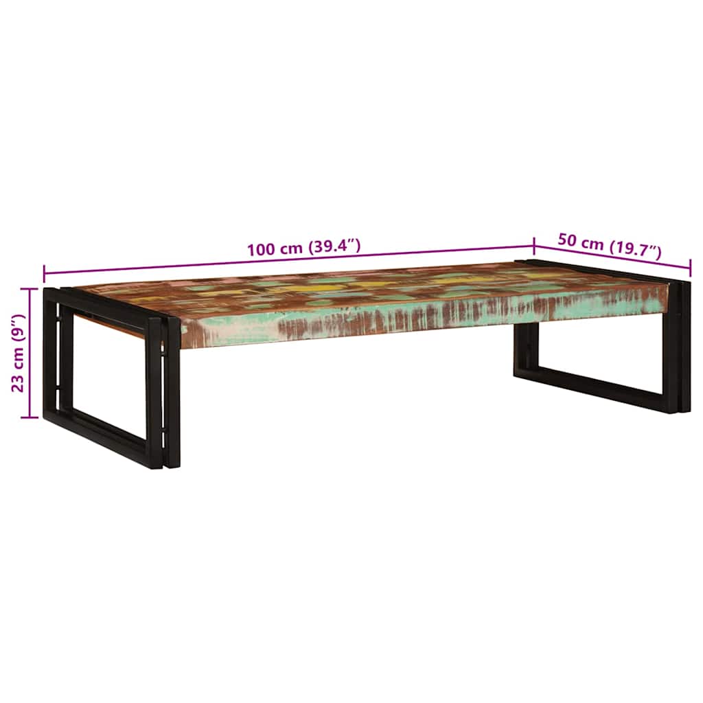 Badregal für Braun 40 x 50 x 23 cm Massives rohes Mangoholz