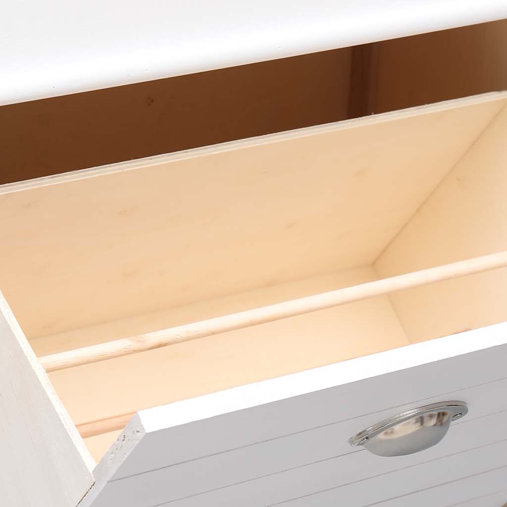 Schuhschrank Grau 50 x 28 x 98 cm Paulownia Holz