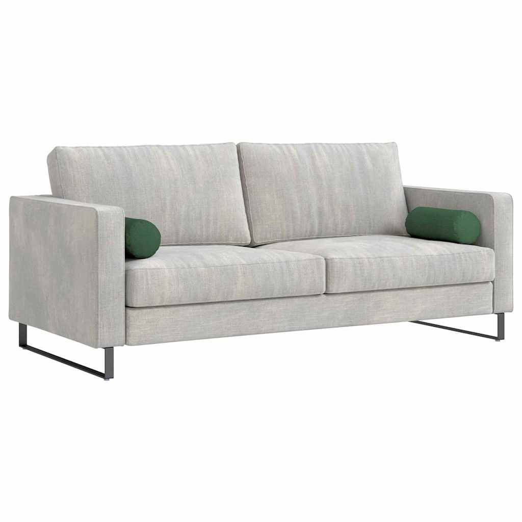 Bolsterkissen 2 pcs Hellgrau Ø 15 x 40 cm Cordstoff