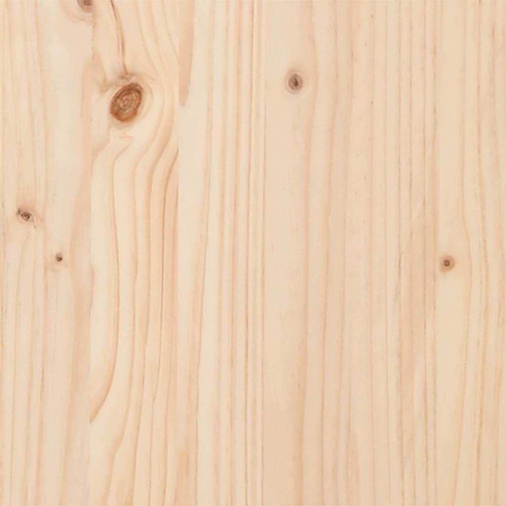 Bettgestell Braun und hellgrau 200 x 200 cm Massivholz Kiefer