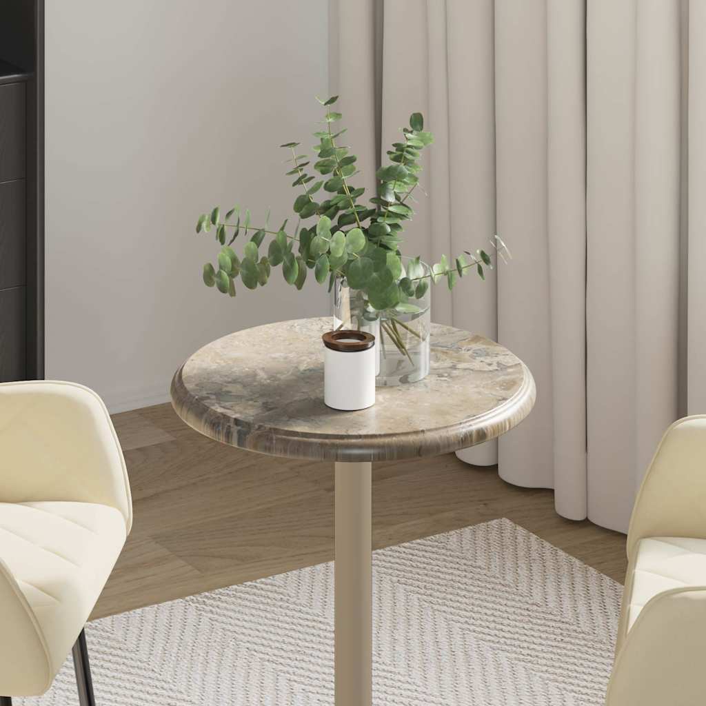 Tischplatte Creme Ø40x2,5 cm Marmor