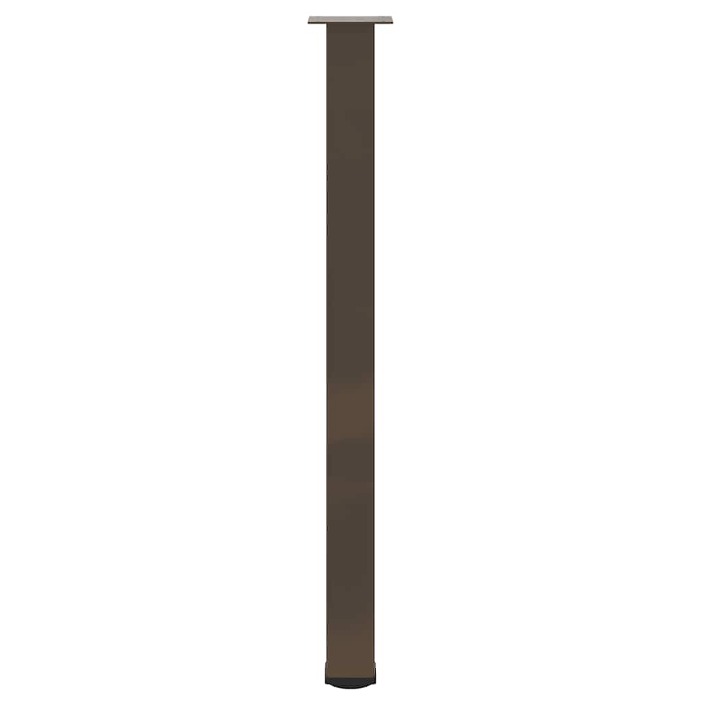 Bartischbeine 4 Stk. Schwarz 100-102 cm Stahl