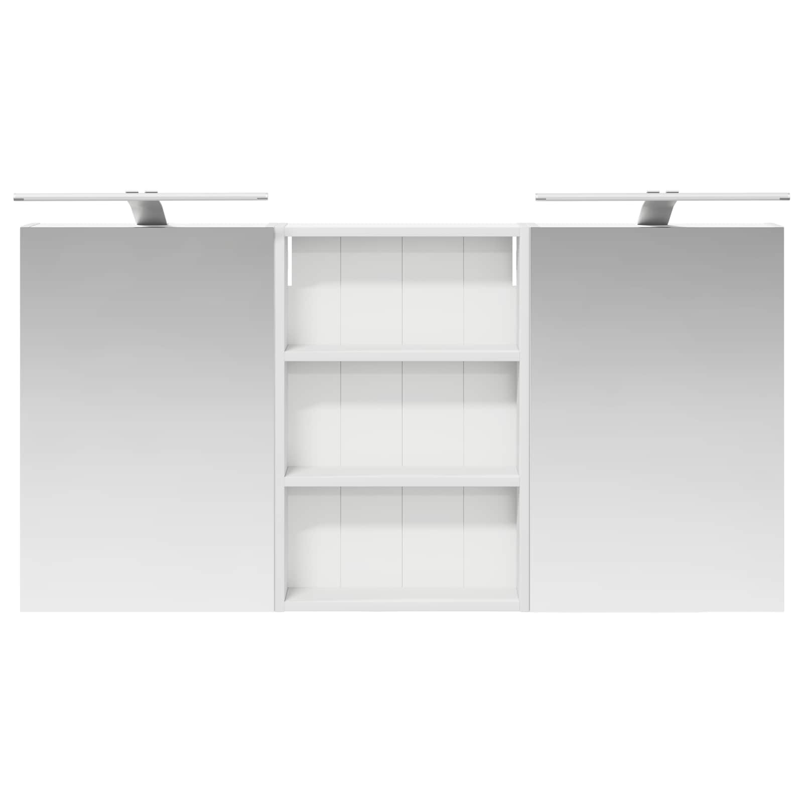 Badezimmerschrank-Set 3 pcs 80 x 10,5 x 50 cm Holzwerkstoff