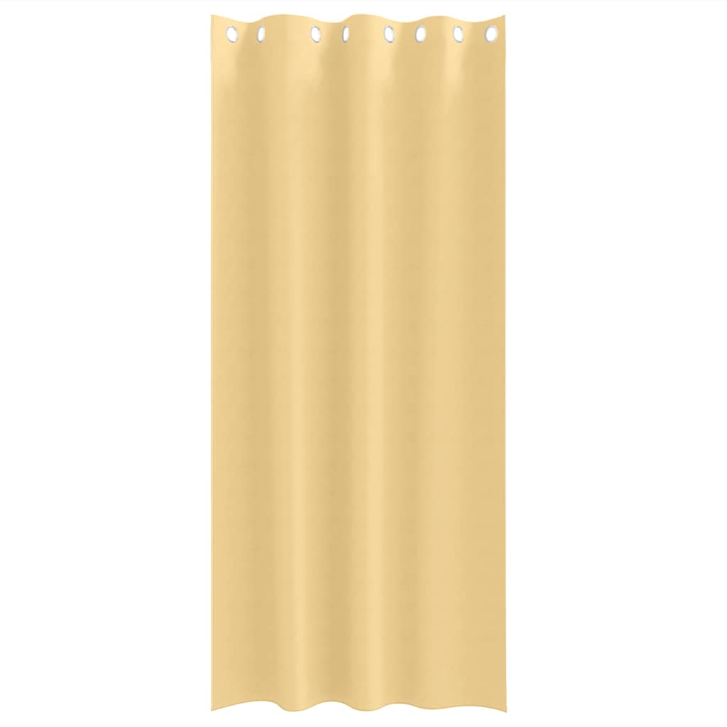 Verdunkelungs-Vorhänge mit Ringen 2 pcs Beige 140 x 140 cm
