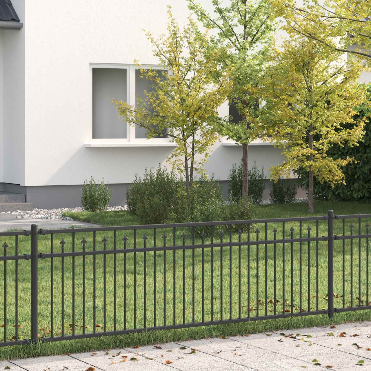 Spitzenzaun BAARLO Schwarz