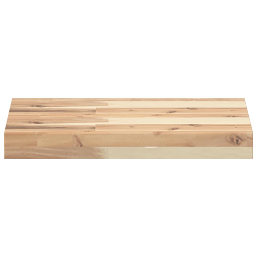 Tischplatte 40x20x2 cm Rechteckig Massivholz Akazie
