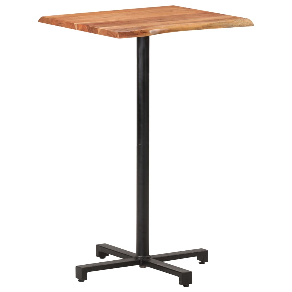 Bistrotisch Rund Ø60x75 cm Raues Mangoholz