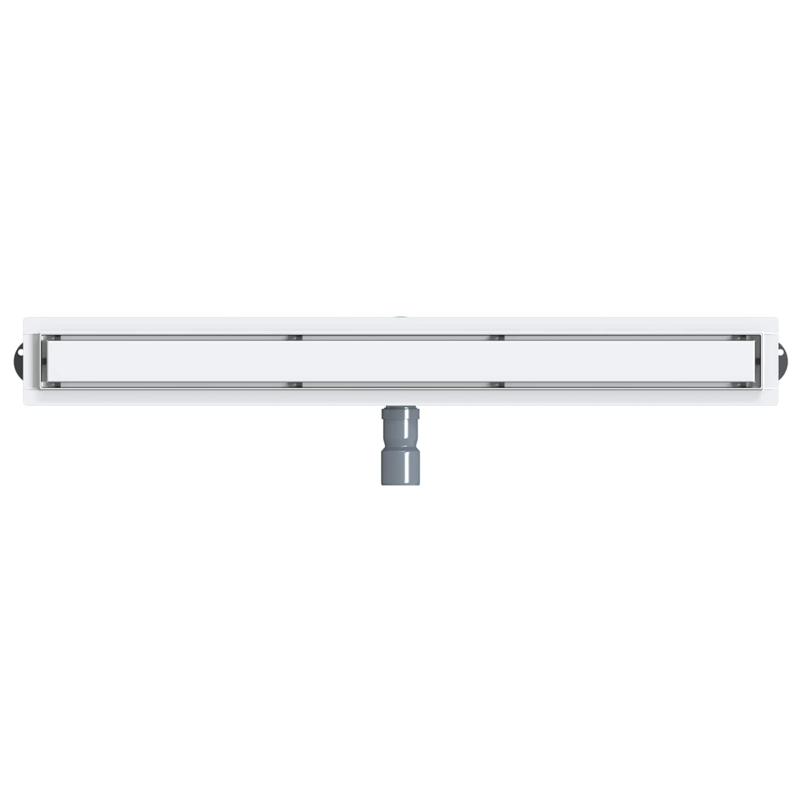Duschablauf 2-in-1 mit 360° Siphon Silber 54 x 11 x 9,5 cm