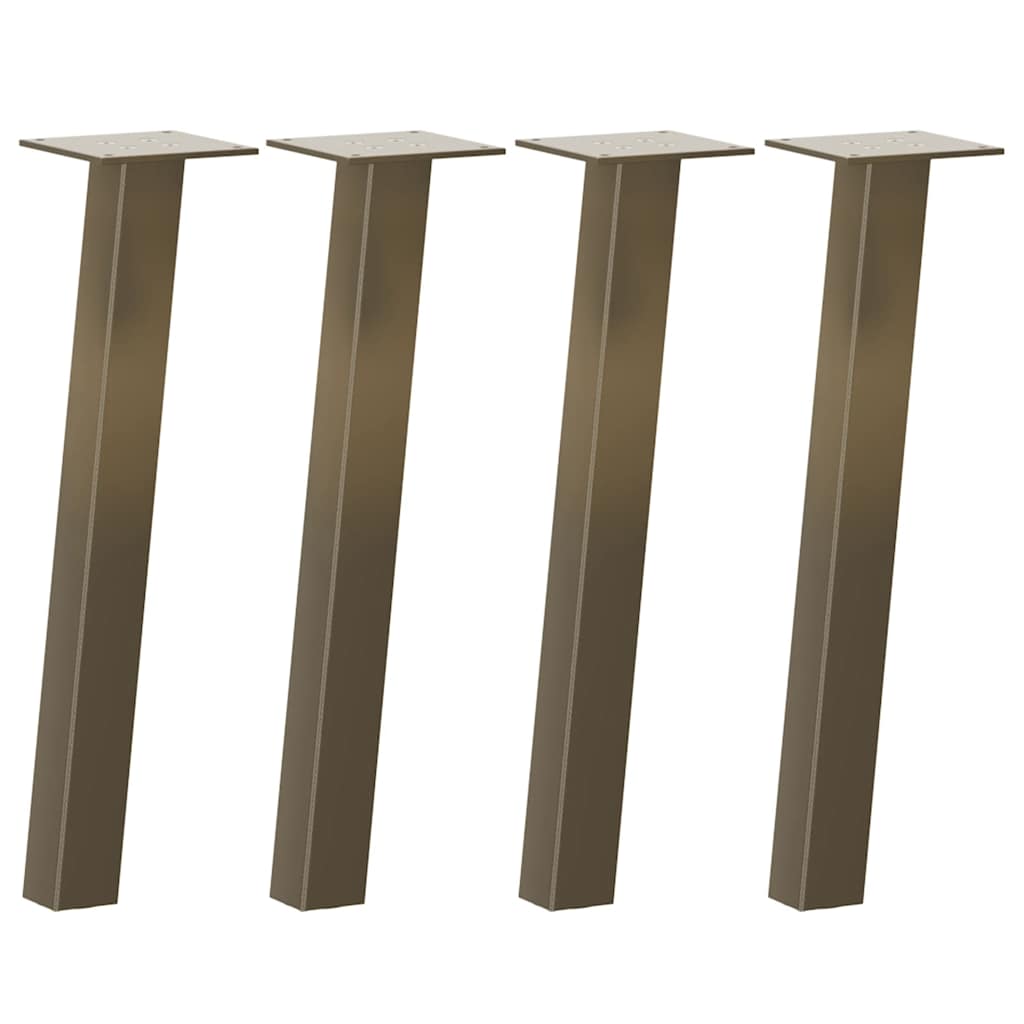 Couchtischbeine 4 Stk. Schwarz 30 cm Stahl