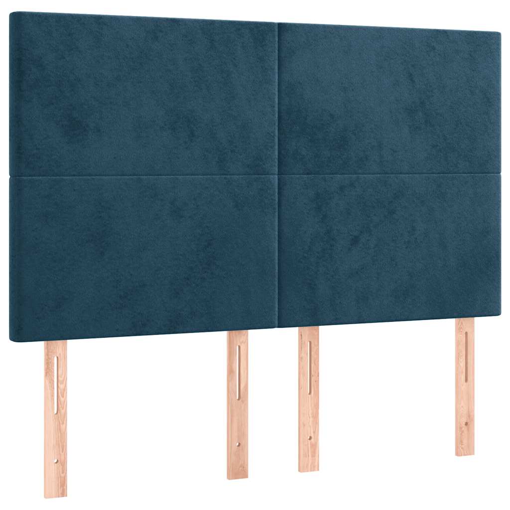 Kopfteil Hellgrau 80x5x118/128 cm Samt