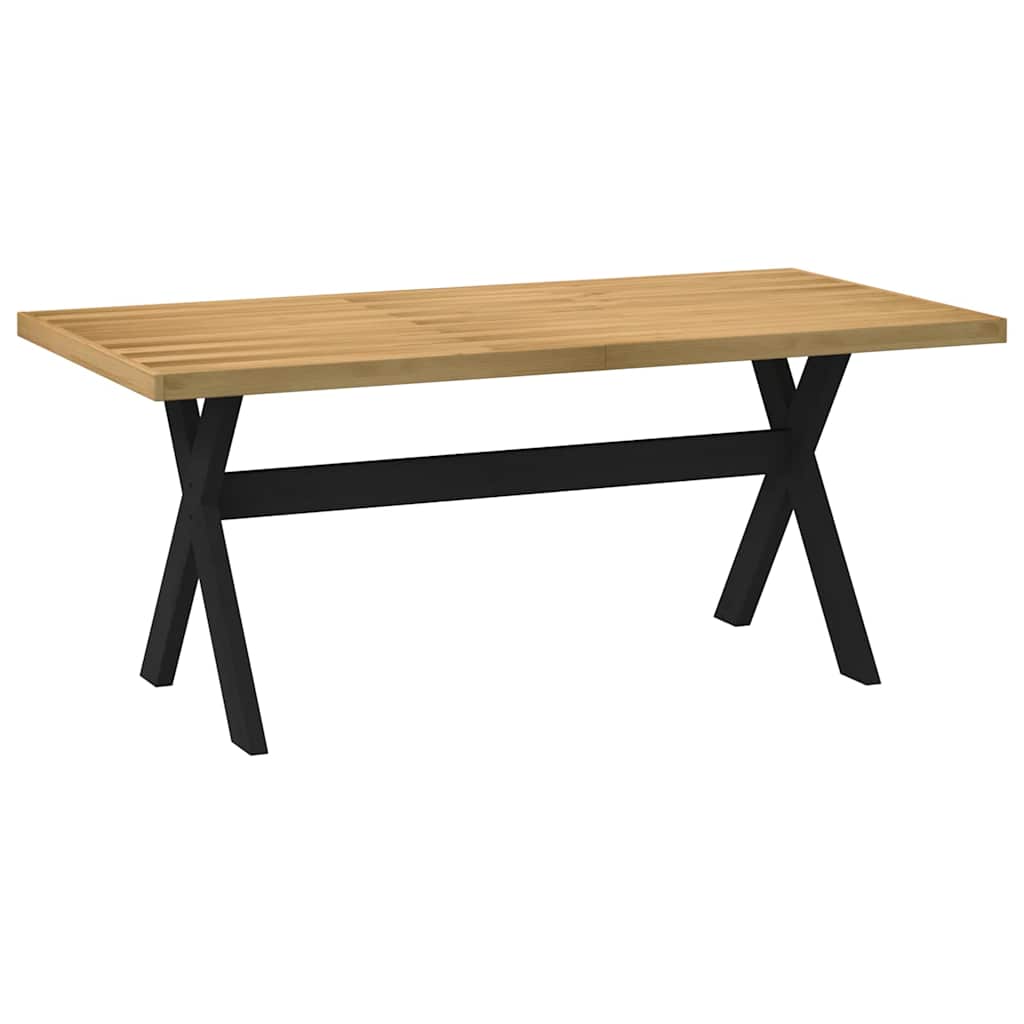 Esstisch NOAIN U-Form-Beine 180x90x75 cm Massivholz Kiefer