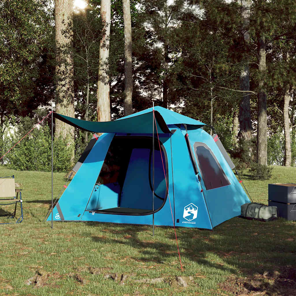 Kuppel-Campingzelt 4 Personen Grün Quick Release