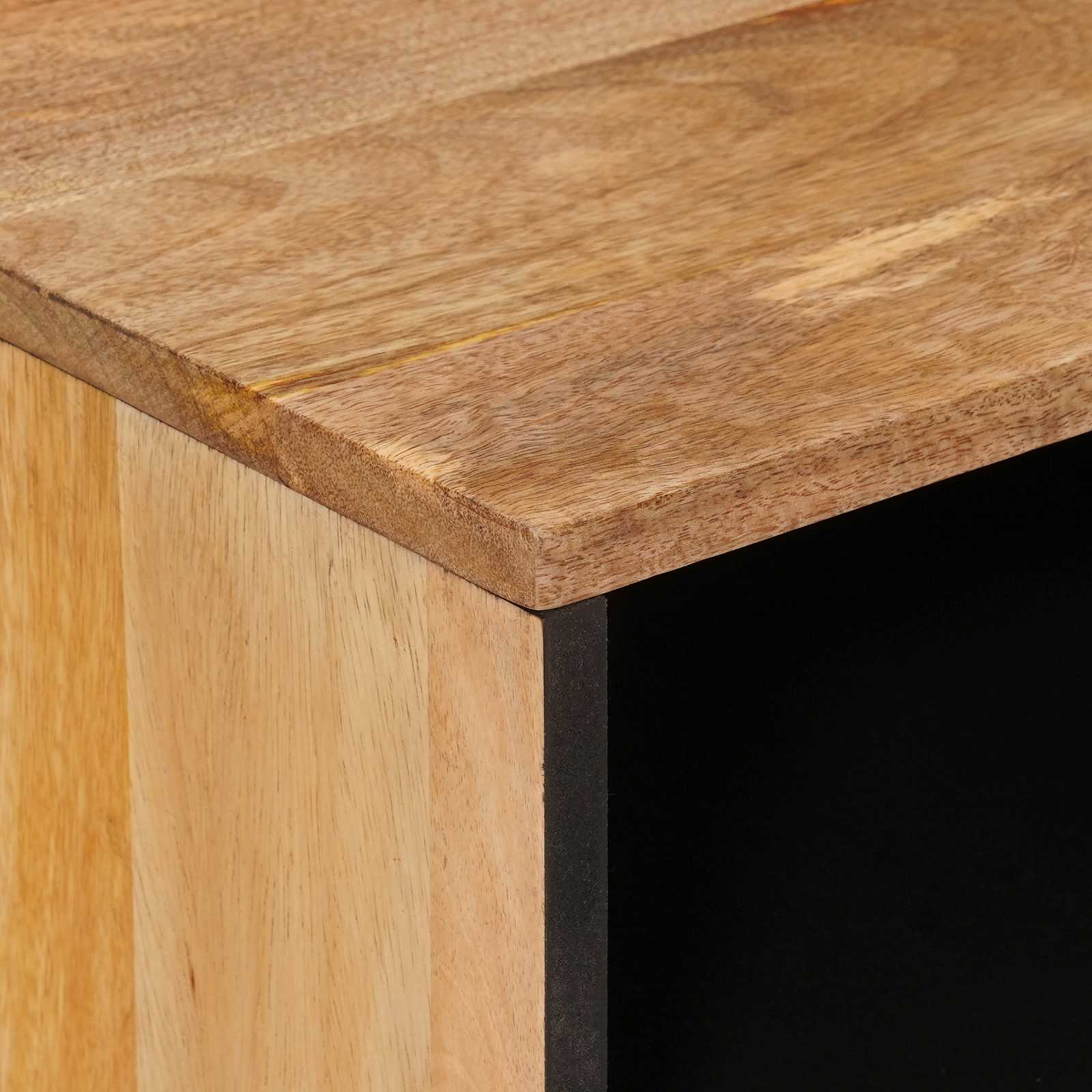 Nachttisch Braun 50 x 33 x 62 cm Massivholz Mango