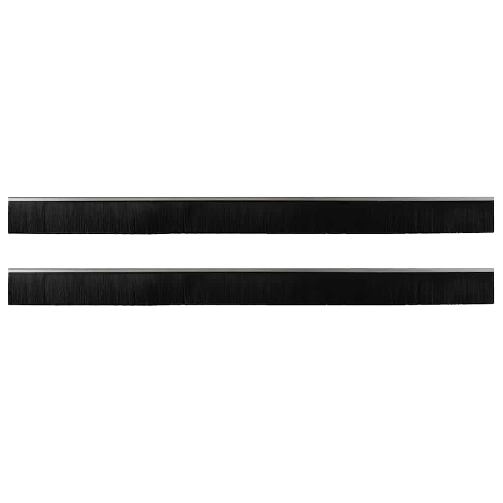 Aufsteck Türbürstendichtungen 2 pcs Braun 100 cm