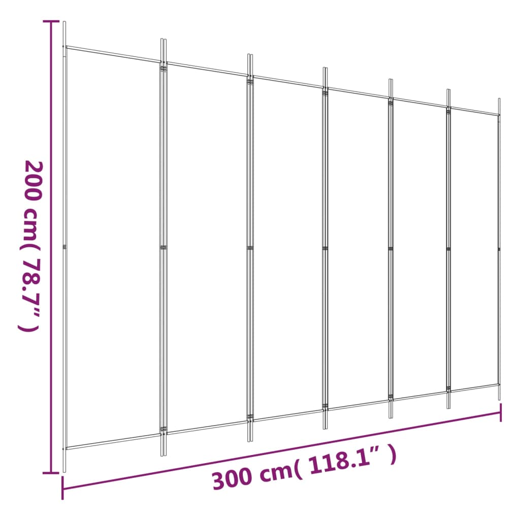 3-tlg. Paravent Schwarz 150x200 cm Stoff