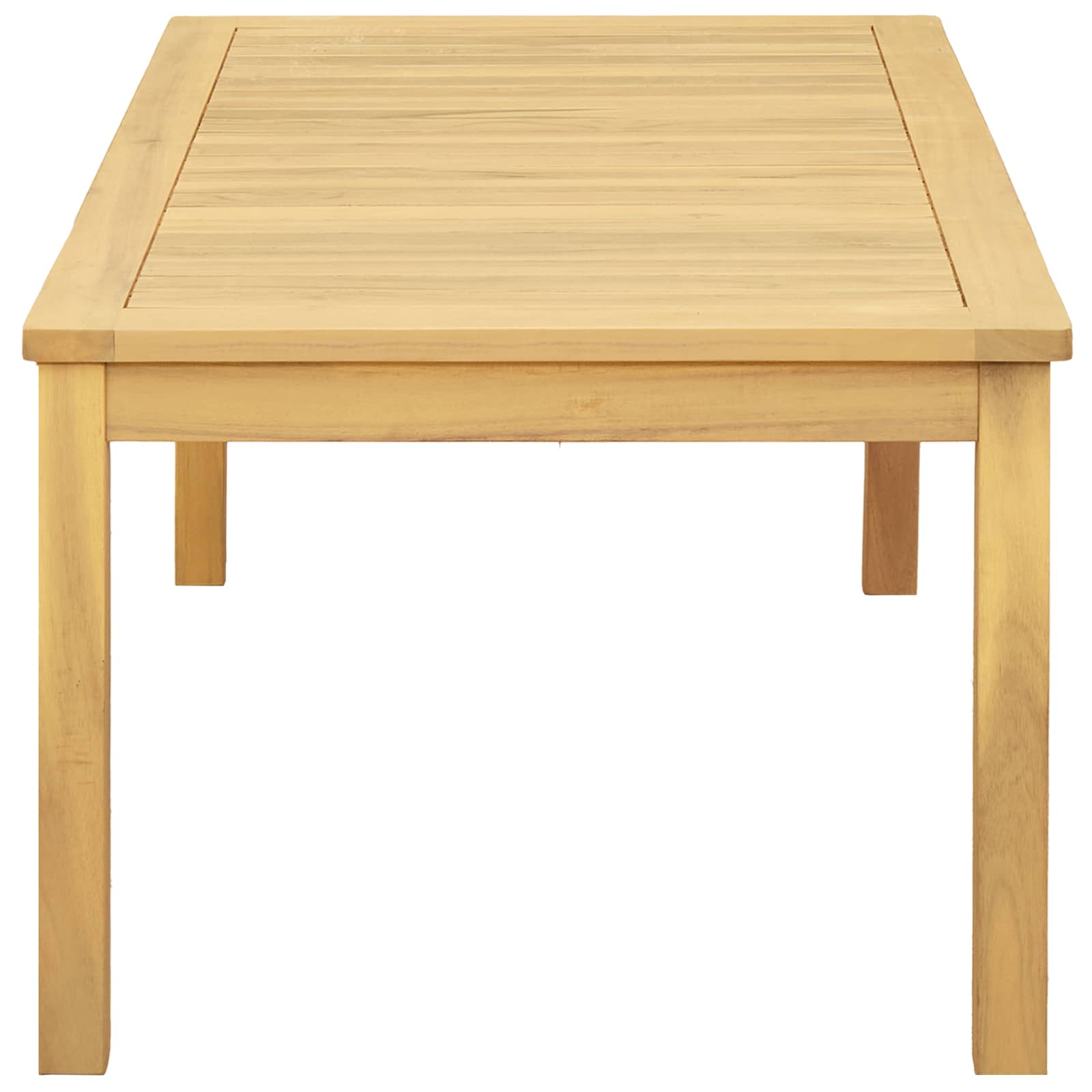 Couchtisch Helles Akazienholz 45 x 45 x 36 cm Massivholz Akazie