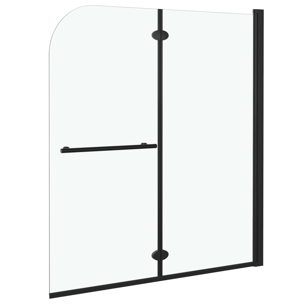 Duschabtrennung Dunkel transparent 120 x 140 cm