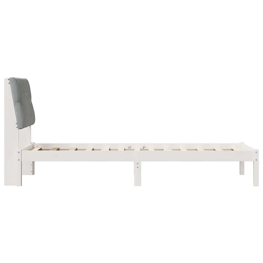 Bettgestell mit gepolstertem Kopfteil Braun 200 x 200 cm