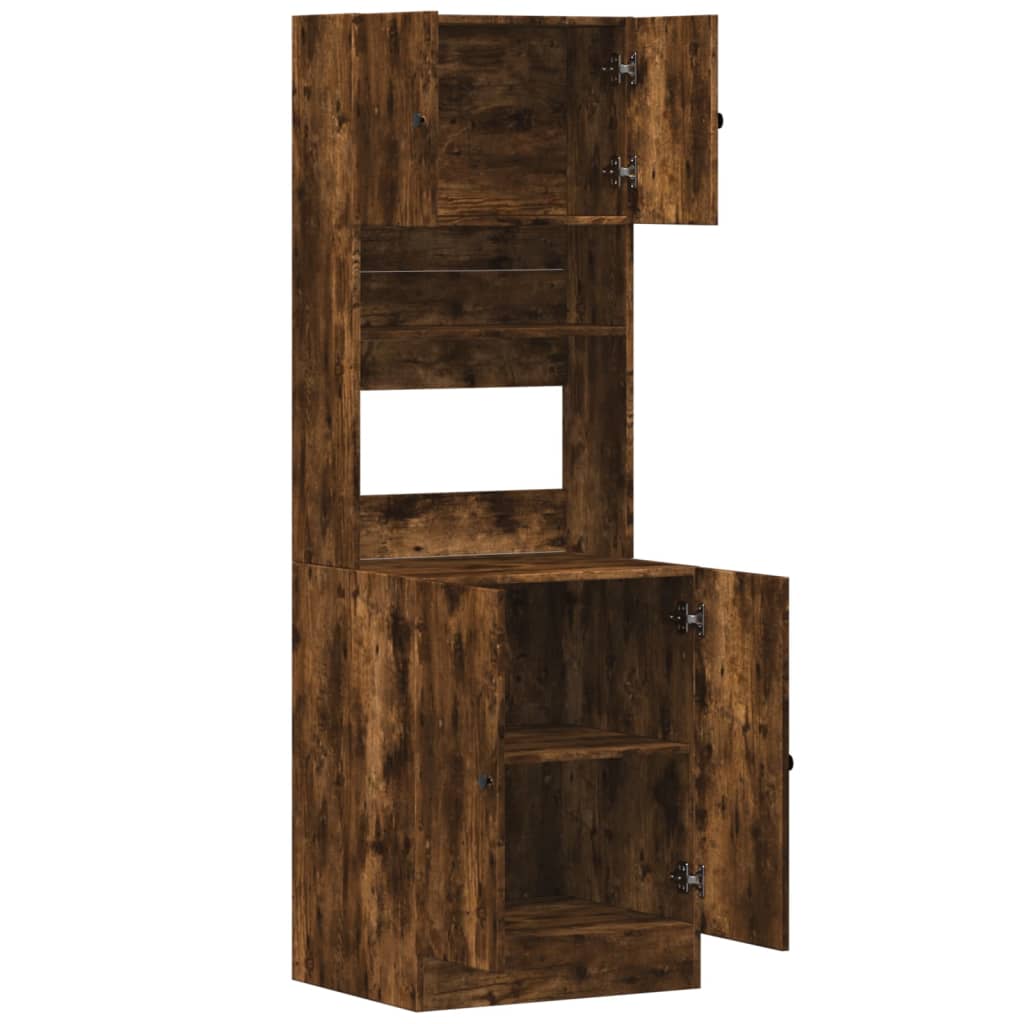 Küchenschrank Weiß 60x50x180 cm Holzwerkstoff
