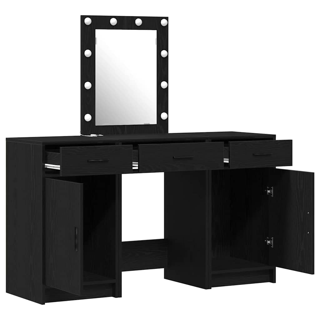 Schminktisch mit Schubladen Weiß 50 x 41 x 135 cm Holzwerkstoff