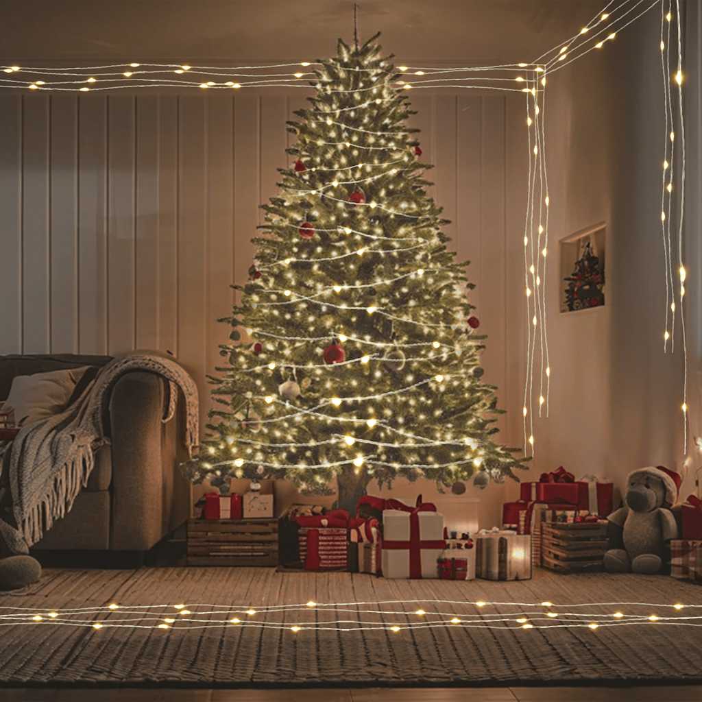 LED-Lichterkette mit 150 LEDs Warmweiß 15 m