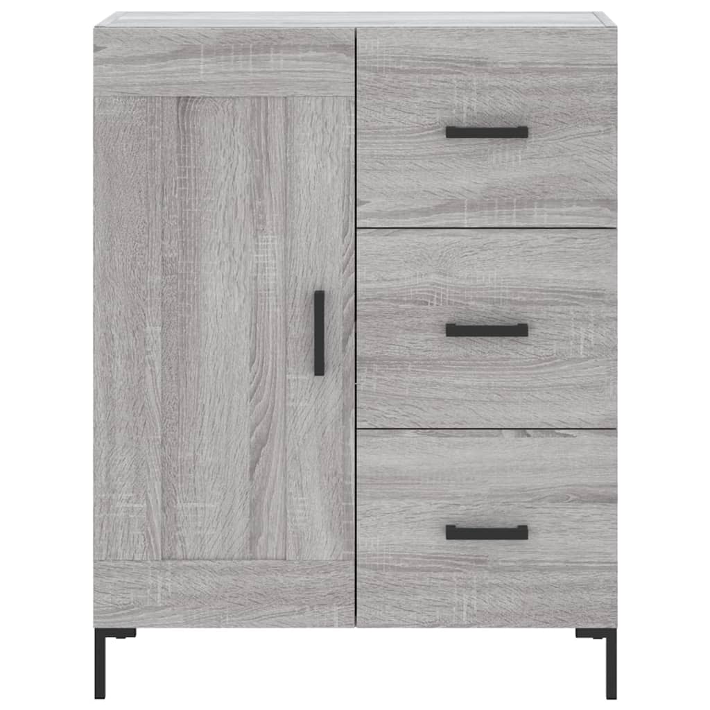 Highboard Hochglanz-Weiß 69,5x34x180 cm Holzwerkstoff