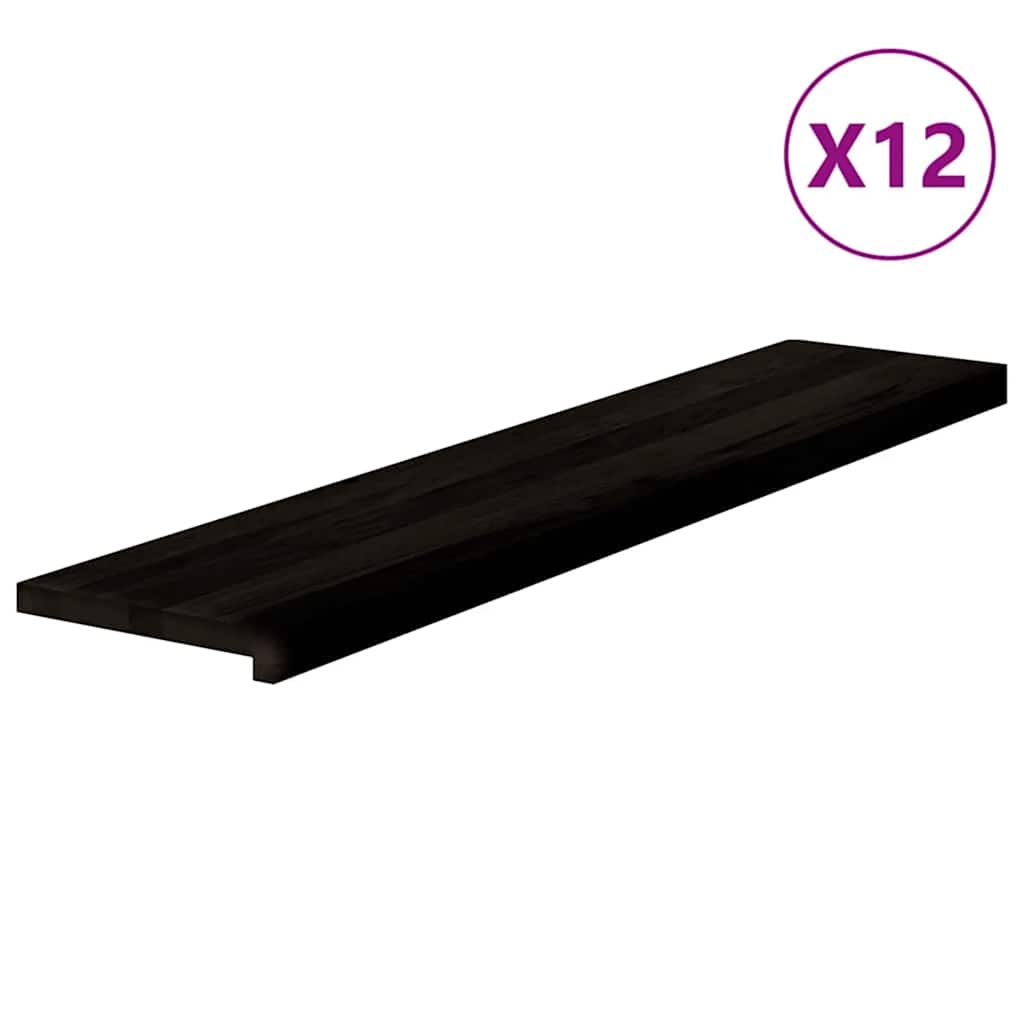 Treppenstufen 4 Stk. Unbehandelt 70x25x2 cm Massivholz Eiche