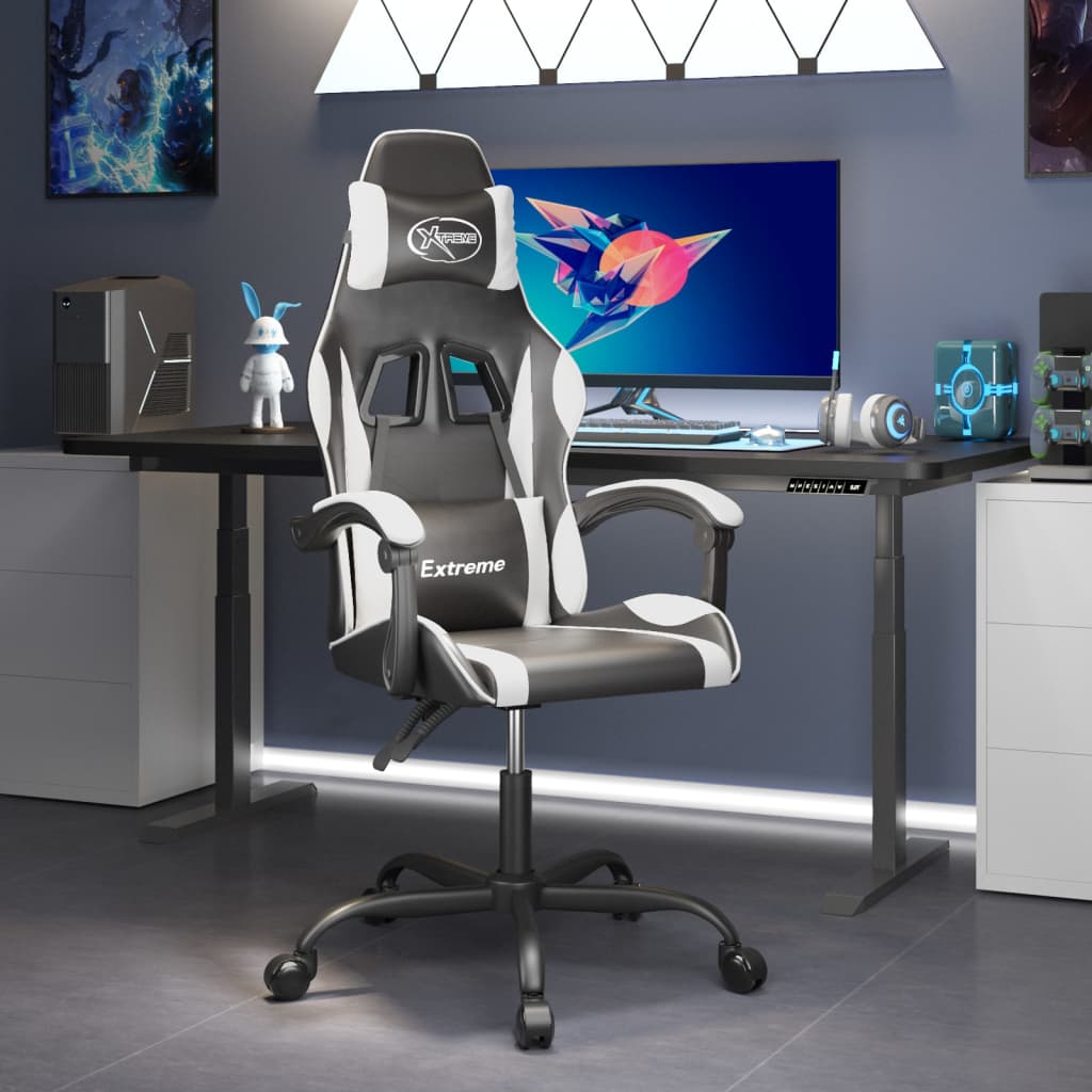 Gaming-Stuhl Schwarz und Golden Kunstleder